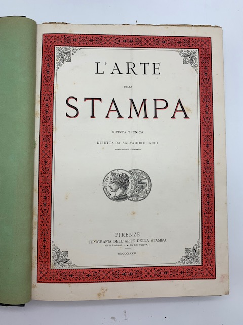 L'arte della stampa. Rivista mensuale tecnica. Anno X. N.39. ( - Anno XII. N.71/72)